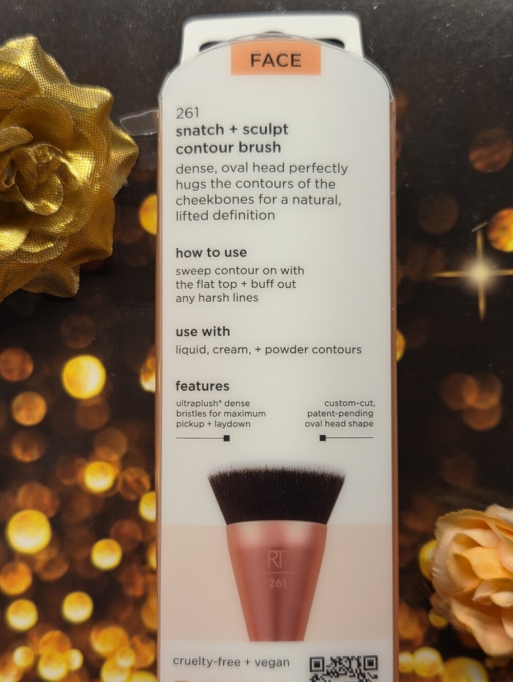 NWT Real Techniques Snatch + Sculpt Contour Makeup Brush #261 - Picture 7 of 10
